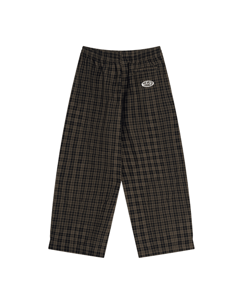 Pantalon large à carreaux CHECKMATE PANT MUZO, vue de dos