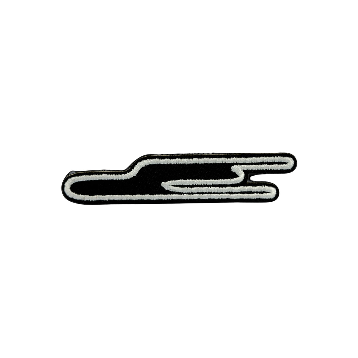 Patch brodé logo GENTES à dos velcro pour casquette MUZO, édition limitée MUZO × GENTES