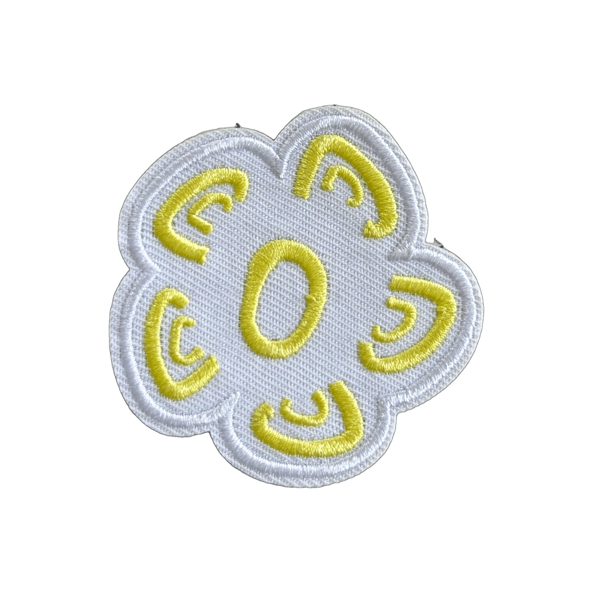 Patch brodé fleur à dos velcro pour casquette MUZO