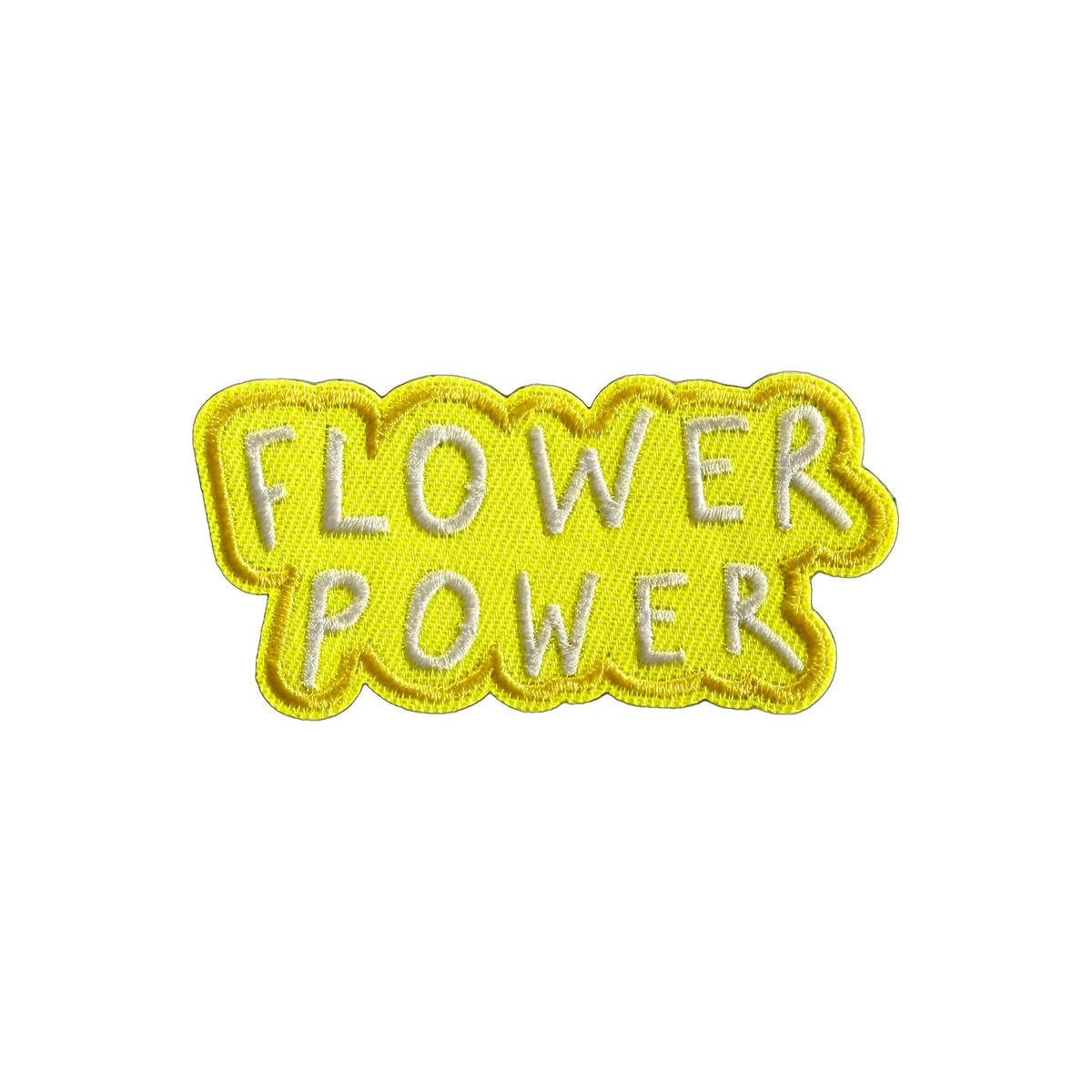 Patch brodé « Flower Power » à dos velcro pour casquette MUZO