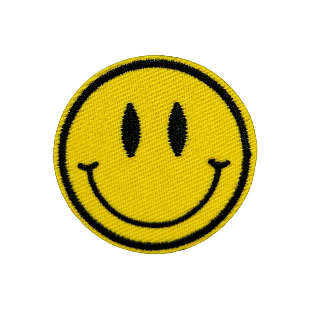 Patch brodé smiley à dos velcro pour casquette MUZO
