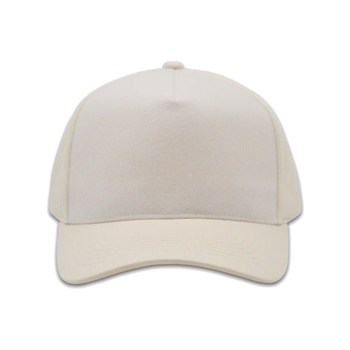 Casquette MUZO beige à façade velcro, vue de face