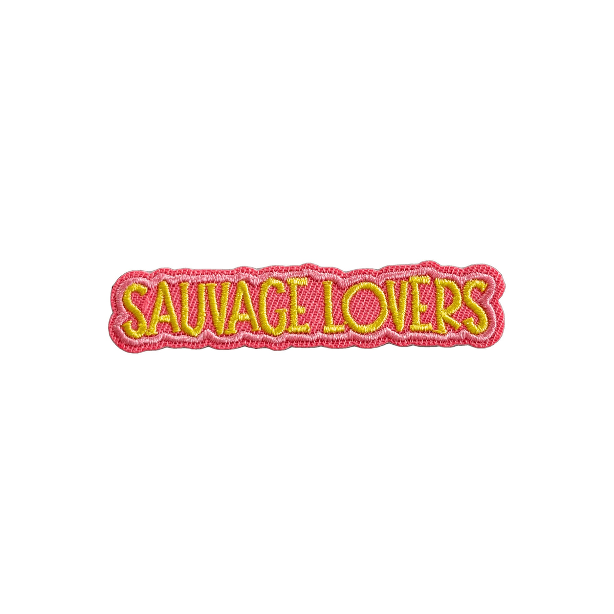 Patch brodé « Sauvage Lovers » à dos velcro pour casquette MUZO